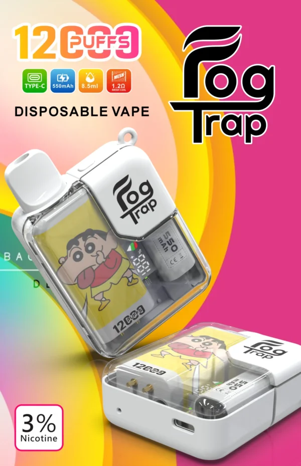 LABUBU & 蠟筆小新聯名款-Fog trap 12000口抛棄式