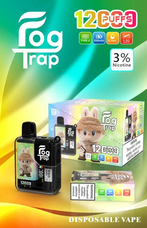 LABUBU & 蠟筆小新聯名款-Fog trap 12000口抛棄式